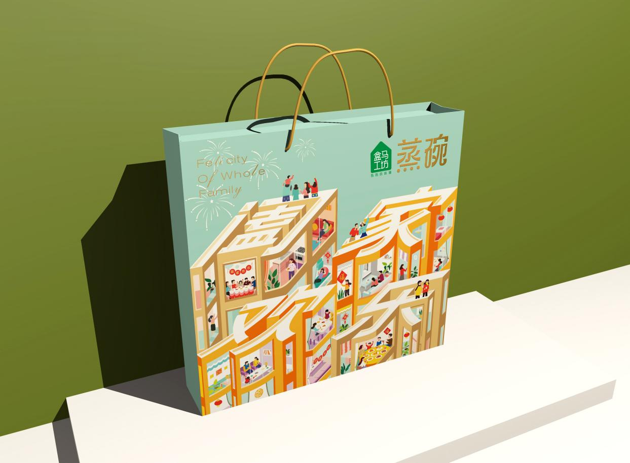 萬闔源盒馬鮮生預制菜包裝升級設計(圖10)