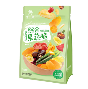 果蔬脆包裝袋設(shè)計作品欣賞(圖1)