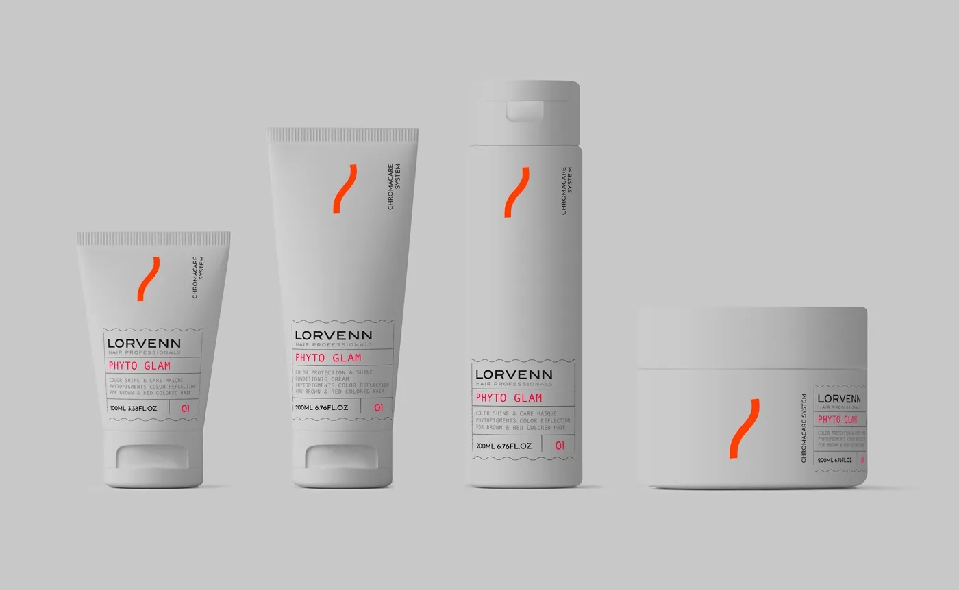 簡潔的系列護發產品包裝設計欣賞(圖1)