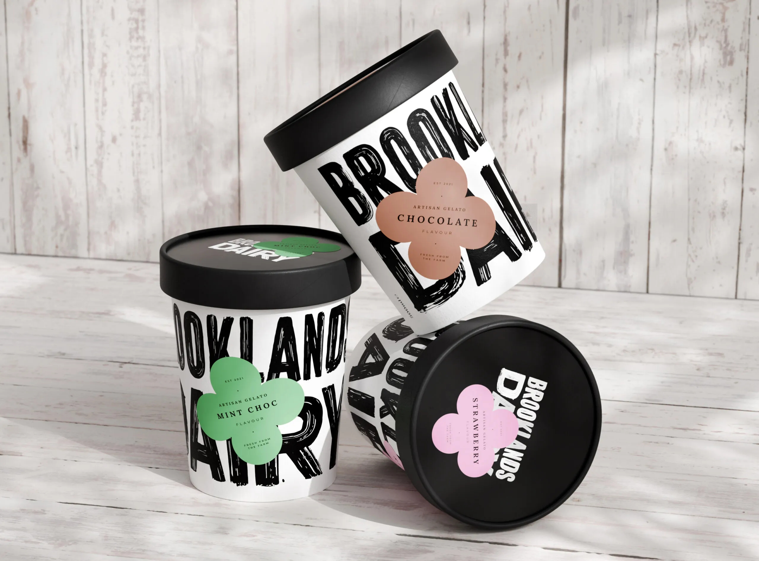 牛奶手工冰淇淋包裝如何設計(圖1) 牛奶手工冰淇淋包裝如何設計(圖1)