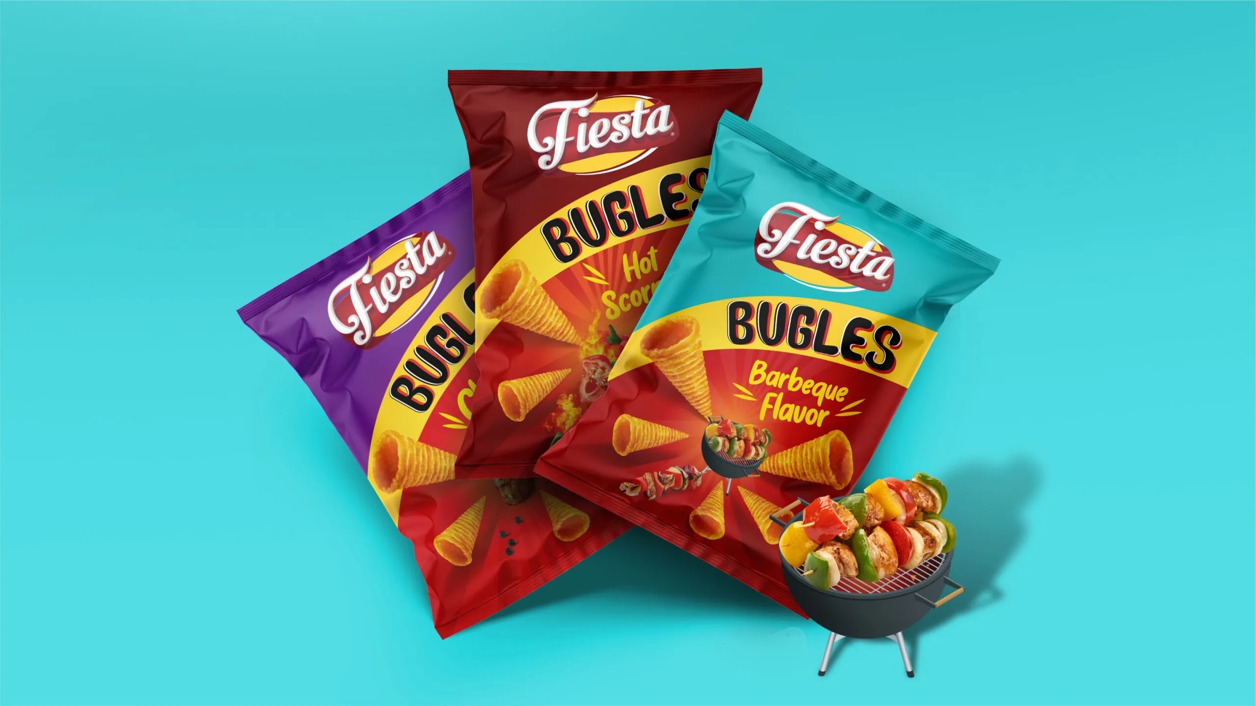 充滿活力的號角零食包裝袋設計(圖1) 充滿活力的號角零食包裝袋設計(圖1)