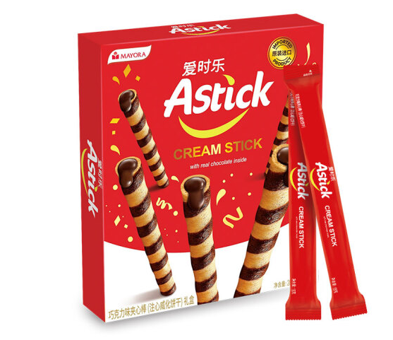 巧克力味夾心棒零食包裝盒設(shè)計(jì)欣賞(圖1) 巧克力味夾心棒零食包裝盒設(shè)計(jì)欣賞(圖1)