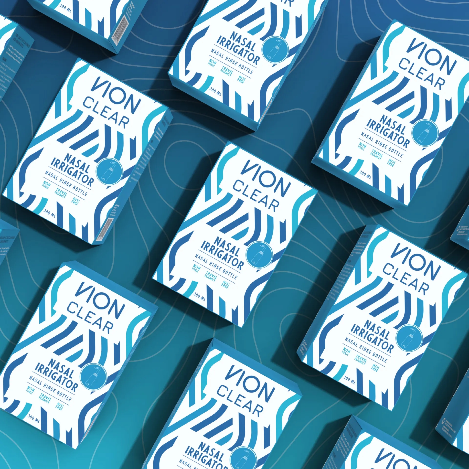 鼻孔沖洗器包裝盒設(shè)計(jì)作品欣賞(圖1)