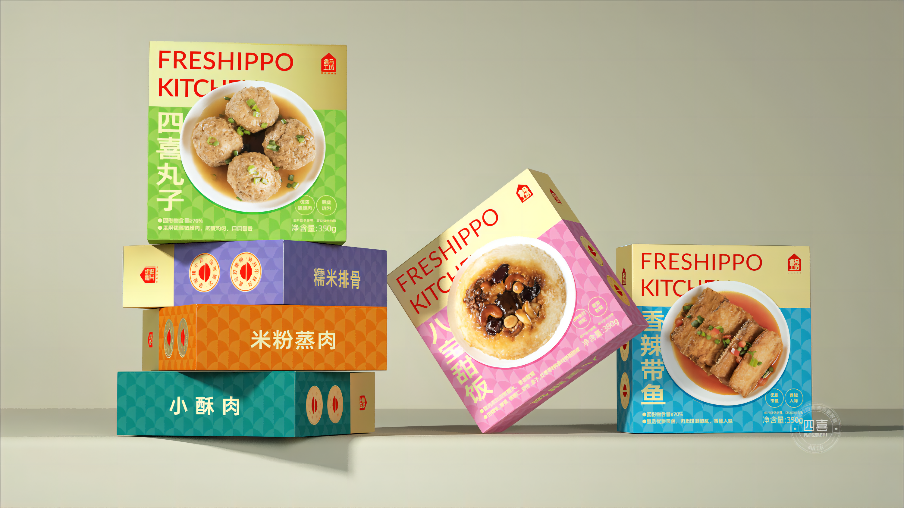 四喜：戶縣飯店新包裝“梅菜扣肉”，榮登盒馬APP快手菜銷量TOP1，看看包裝是怎么做的？(圖4)