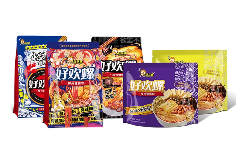 好歡螺柳州螺螄粉包裝信息設(shè)計(jì)升級(jí)