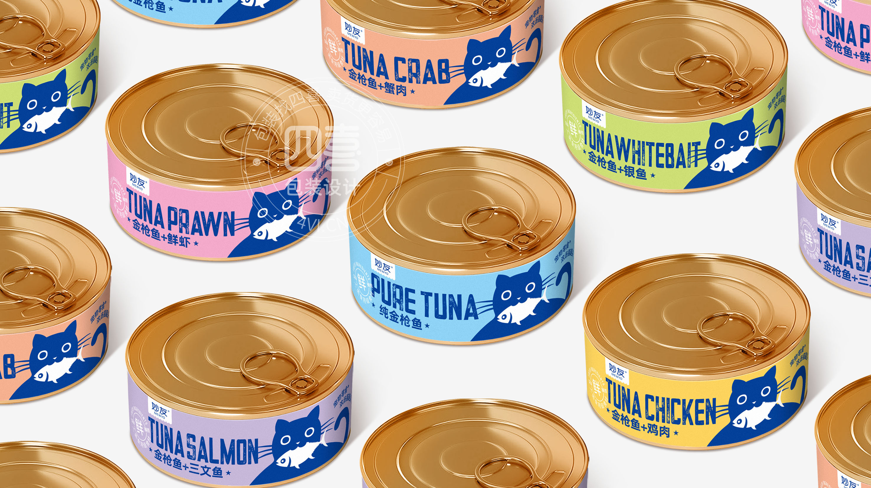 妙友貓罐頭食品包裝設計(圖2)
