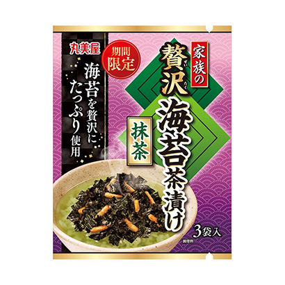 限時家族的奢侈海苔茶泡飯抹茶丸美屋食品工業(yè)烹飪品包裝設計(圖1)