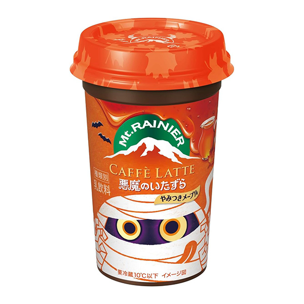 蒙托雷尼亞拿鐵咖啡惡魔的惡作劇糾纏楓森永乳業食品飲料包裝設計(圖1)