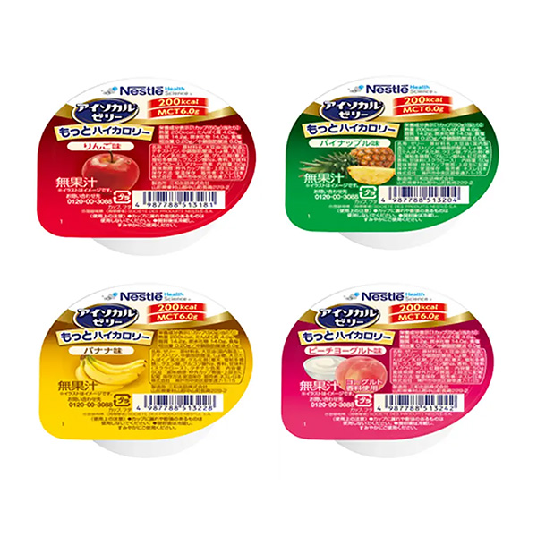 等熱量果凍更高蘋果味菠蘿味香蕉味水蜜桃酸奶味雀巢日本食品飲料包裝設(shè)計(圖1)