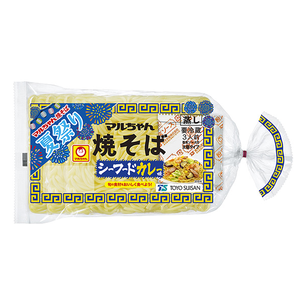 限時丸醬炒面海鮮咖喱味東洋水產食品飲料包裝設計(圖1)