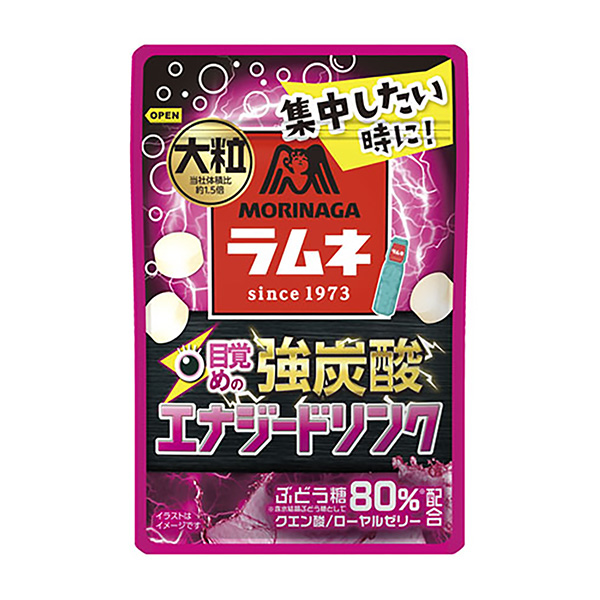 大粒波子汽水強碳酸能量飲料森永制果食品飲料包裝設計(圖1)