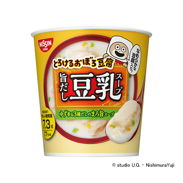 融化的破爛豆腐湯汁豆漿湯日清食品年月發售(圖1)