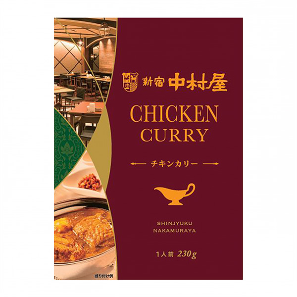 新宿中村屋雞卡里中村屋食品飲料包裝設(shè)計(jì)(圖1)