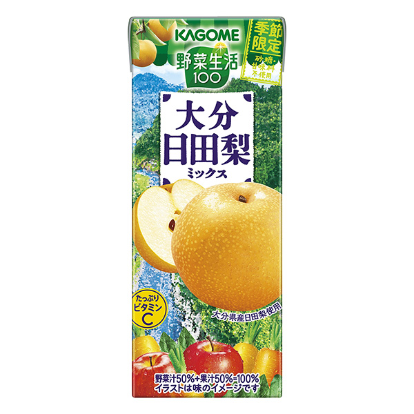 蔬菜生活大分日田梨混合料可果美食品飲料包裝設計(圖1)
