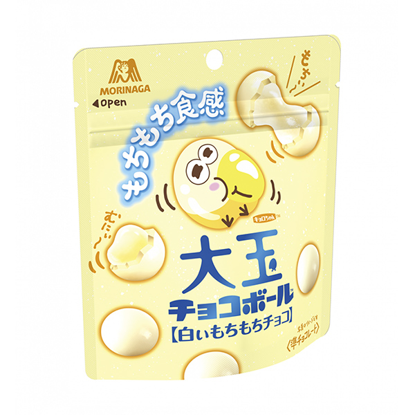 大玉巧克力球白色年糕巧克力森永制果食品飲料包裝設計(圖1)