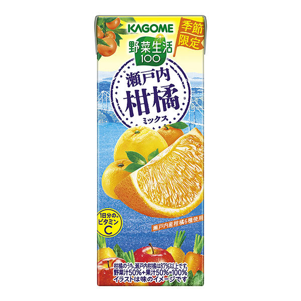 蔬菜生活瀨戶內柑橘混合料可果美食品飲料包裝設計(圖1)