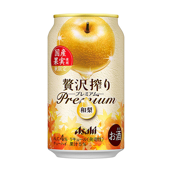 包裝設(shè)計(jì)欣賞朝日奢侈榨?。几呒?jí)秋季限定國產(chǎn)和梨＞ (朝日啤酒) (圖1)