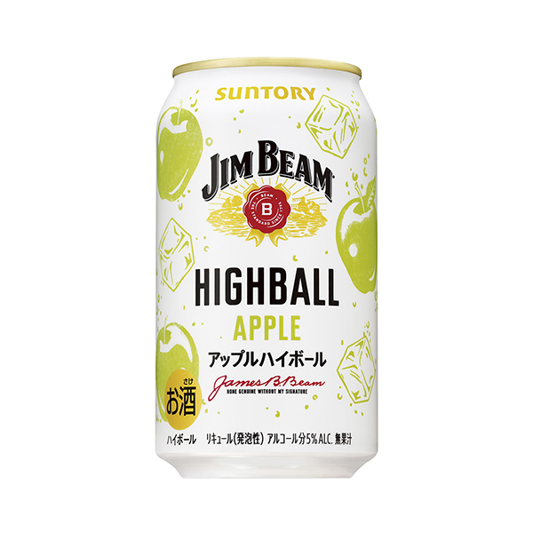 包裝設計欣賞吉姆光束高球罐＜蘋果高球＞ (三得利) 2025年1月14日發售(圖1)