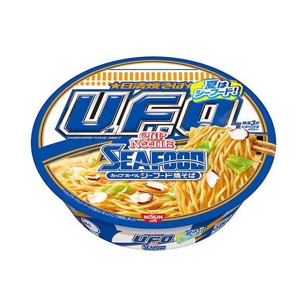 包裝設計欣賞日清炒面U.F.O.＜杯面海鮮炒面＞ (日清食品) (圖1)