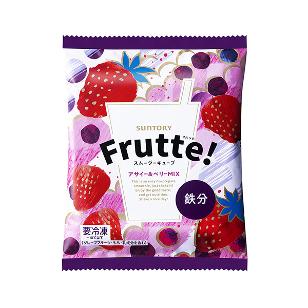 包裝設計欣賞Frutte！ ＜ assie & burry mix ＞ (三得利食品國際) (圖1)