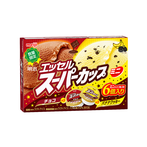 包裝設計欣賞明治埃塞爾超級杯迷你＜香蕉餅干巧克力＞ (明治) (圖1)