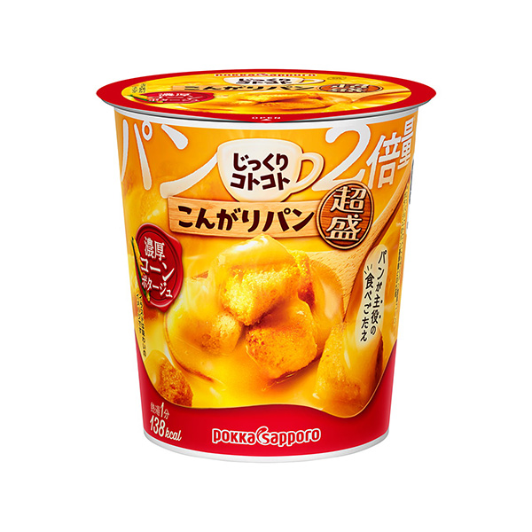 包裝設(shè)計欣賞慢慢地、咕嚕咕嚕的面包超盛＜濃厚玉米濃湯＞ ( pokasaporo食品& bavarage ) (圖1)