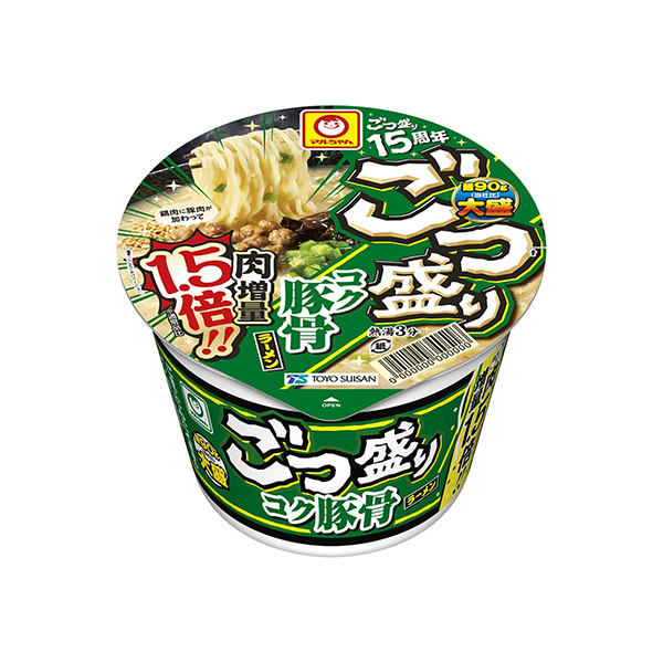 包裝設計欣賞麻辣燙＜醇厚豬骨拉面肉增量1.5倍＞ (東洋水產) (圖1)